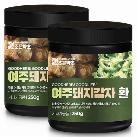 조은약초 여주 돼지감자환, 2개, 250g-추천-상품