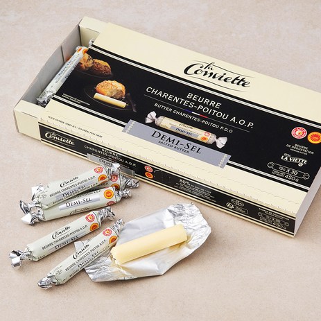 라콩비에트 CHARENTES-POUTOU 버터 가염 15g x 30입, 450g, 1개-추천-상품