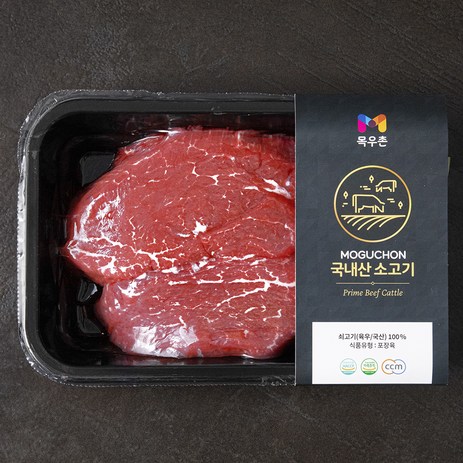 목우촌 국내산 소고기 안심 스테이크용 (냉장), 300g, 1개-추천-상품