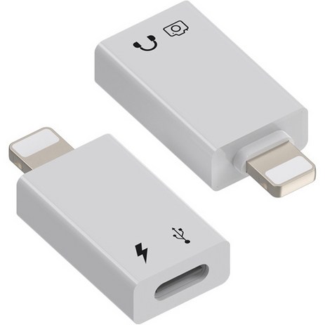 호후 아이폰 USB C to 라이트닝 8핀 OTG 젠더 오디오 V83 화이트-추천-상품