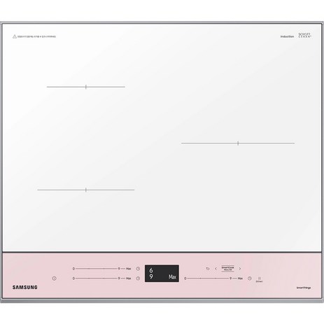 삼성전자 BESPOKE 빌트인 인덕션 3구 글램 핑크 방문설치, NZ63CB6506XP-추천-상품