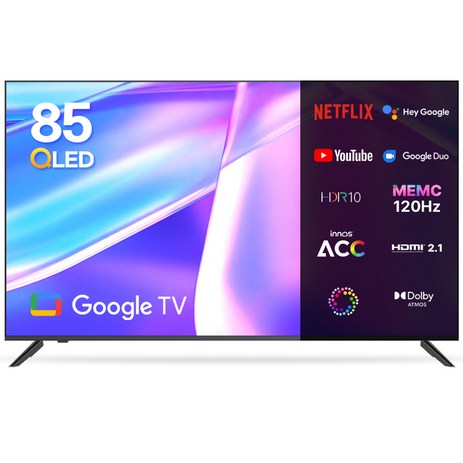 이노스 4K UHD QLED 구글 스마트 TV, 216cm(85인치), S8511KU, 벽걸이형, 방문설치-추천-상품