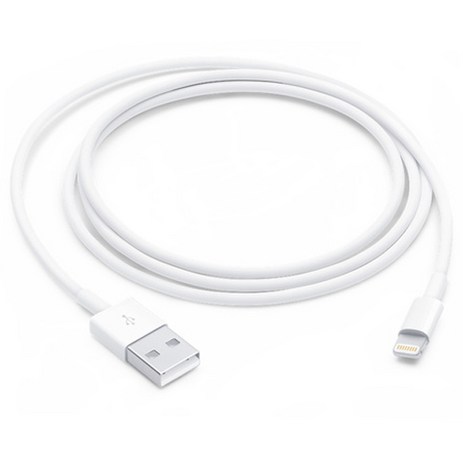 Apple Lightning-USB 케이블 MUQW3FE/A, 1m, 화이트, 1개-추천-상품