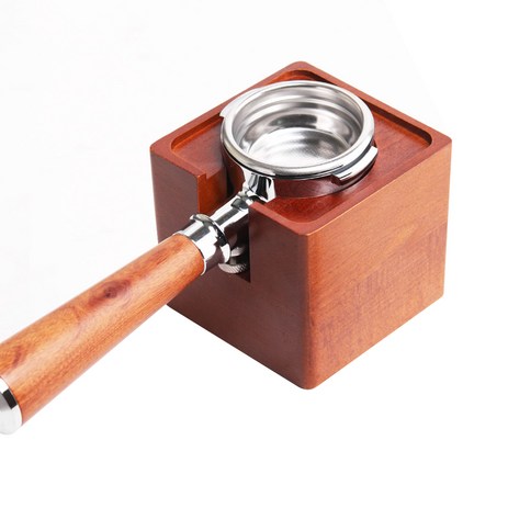커빙 월넛 포터필터 거치대 1구 탬핑스테이션 58mm 전용, 혼합색상, 1개-추천-상품