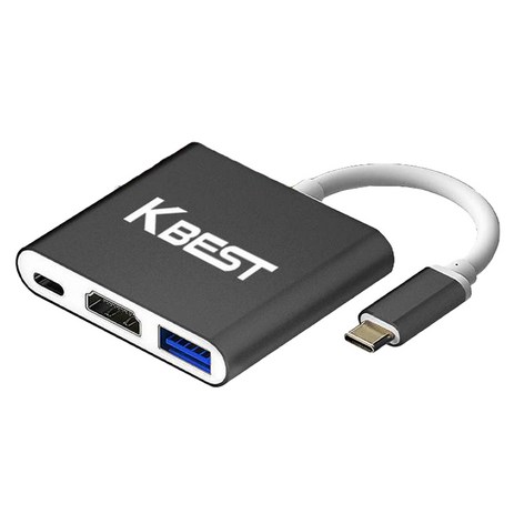 케이베스트 USB3.0 C타입 PD충전 젠더 컨버터 멀티포트, 1개, mi300-추천-상품