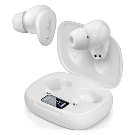 브리츠 노이즈 캔슬링 무선 블루투스 이어폰, XC401012(Earphones), 602035(Battery Case), white-추천-상품