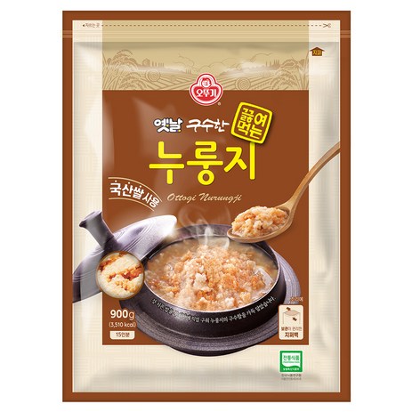 오뚜기 구수한 끓여먹는 누룽지, 900g, 1개-추천-상품