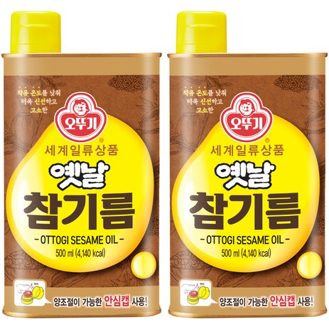 오뚜기 옛날 참기름, 500ml, 2개-추천-상품