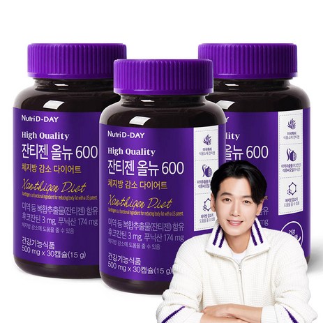 뉴트리디데이 잔티젠 올뉴 600 체지방 감소 다이어트 15g, 30정, 3개-추천-상품