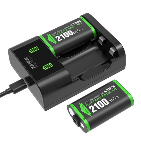 조이트론 무선 컨트롤러 충전 듀얼 2100mAh XSX XBOX 배터리 팩 키트, 1개, JTXS-201-추천-상품