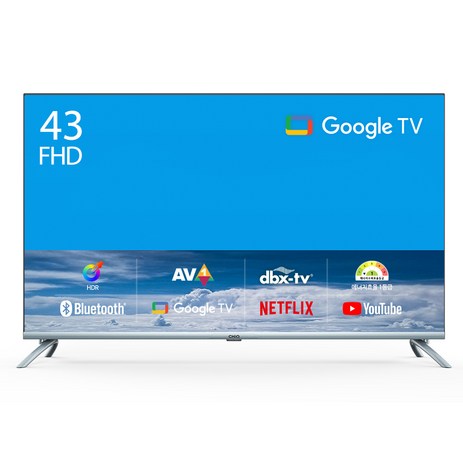 더함 FHD LED 구글 OS TV, 109cm (43인치), 스탠드형, NA431FHD, 고객직접설치-추천-상품