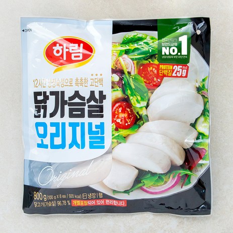 하림 닭가슴살 오리지널 8개입, 800g, 1개-추천-상품