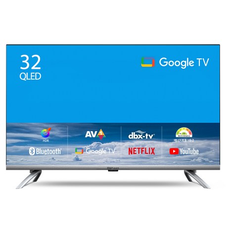 더함 FHD QLED 구글 OS 스마트TV, 81cm(32인치), 스탠드형, NA321QLED, 고객직접설치-추천-상품