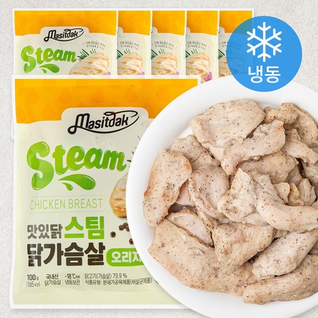 맛있닭 스팀 닭가슴살 오리지널 (냉동), 100g, 6팩-추천-상품