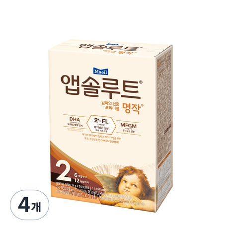 앱솔루트 프리미엄 명작 스틱분유 2단계, 20개입, 4개-추천-상품
