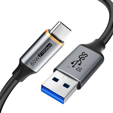 케이블타임 10Gbps USB3.2 A-C타입 초고속 케이블 CA60, 0.5m, 혼합색상, 1개-추천-상품