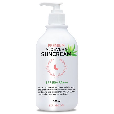 닥터문-프리미엄-대용량-알로에베라-선크림-SPF50+-PA+++-500ml-1개-추천-상품