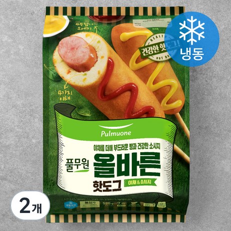 풀무원 올바른 핫도그 개별 (냉동), 525g, 2개-추천-상품