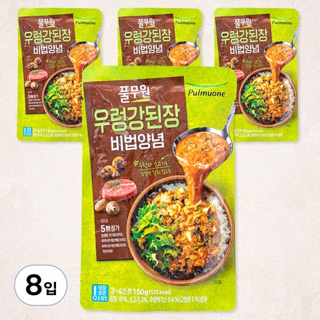 풀무원 우렁 강된장, 150g, 8입-추천-상품