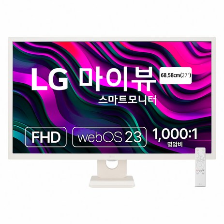 LG전자 FHD 마이뷰 스마트 모니터, 68cm, 27SR50F-추천-상품