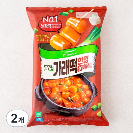 풀무원 가래떡 한입 떡볶이 2인분, 423.5g, 2개-추천-상품