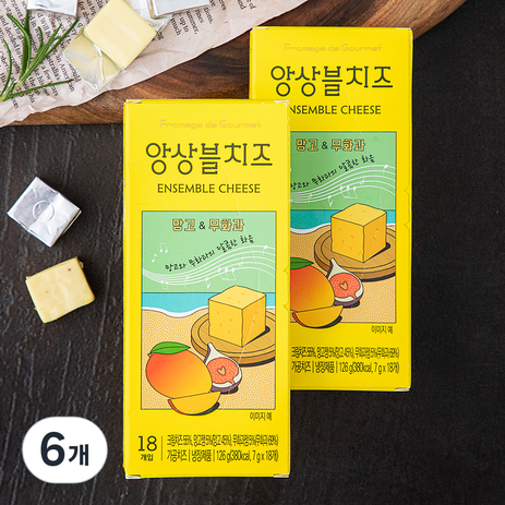 FromagedeGourmet 앙상블 치즈 망고 & 무화과 18개입, 126g, 6개-추천-상품