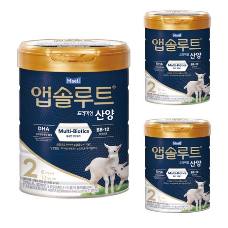 앱솔루트 프리미엄 산양 분유 2단계, 750g, 3개-추천-상품