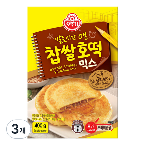 오뚜기 찹쌀호떡 믹스, 400g, 3개-추천-상품