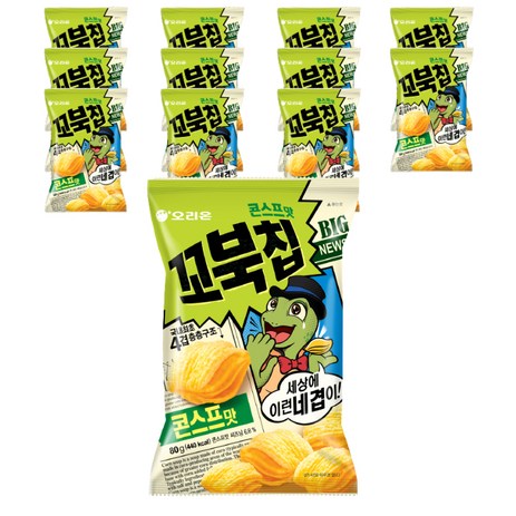 오리온 꼬북칩 콘스프맛, 80g, 12개-추천-상품