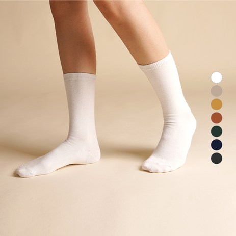 삭스팝-여성용-프리미엄-롱롱-무지-장목-양말-8켤레-추천-상품