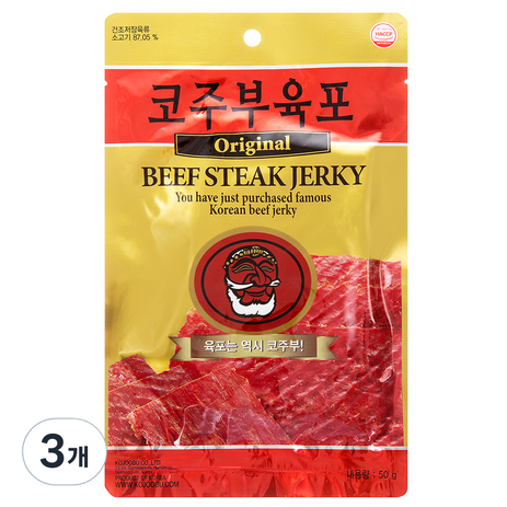 코주부 육포 오리지날, 50g, 3개-추천-상품