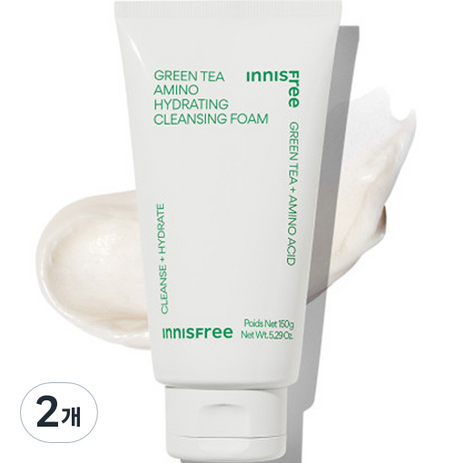 이니스프리 그린티 클렌징 폼, 150g, 2개-추천-상품