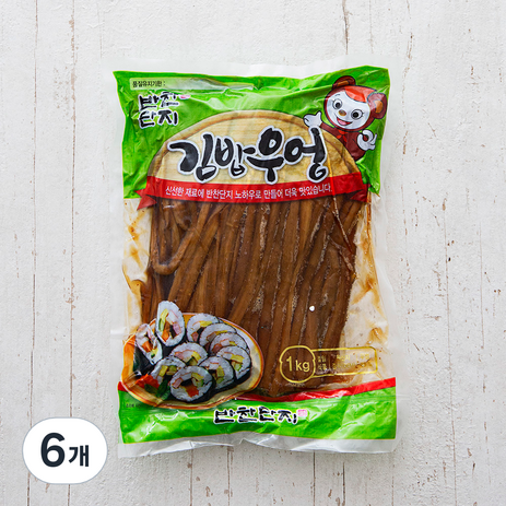 반찬단지 김밥우엉 5mm, 1kg, 6개-추천-상품