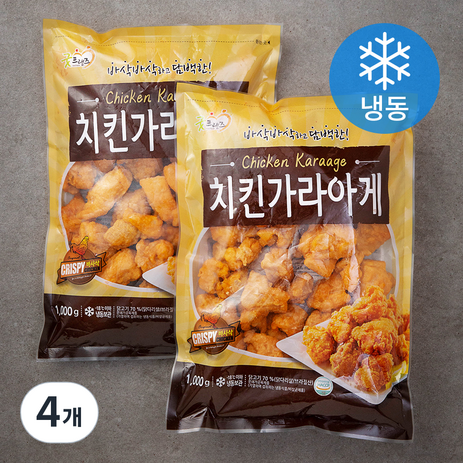 굿프랜즈 치킨 가라아게 (냉동), 1kg, 4개-추천-상품