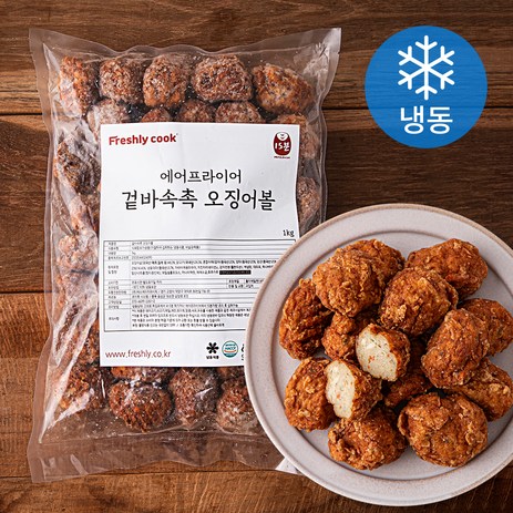 에어프라이어 겉바속촉 오징어볼 (냉동), 1kg, 1개-추천-상품