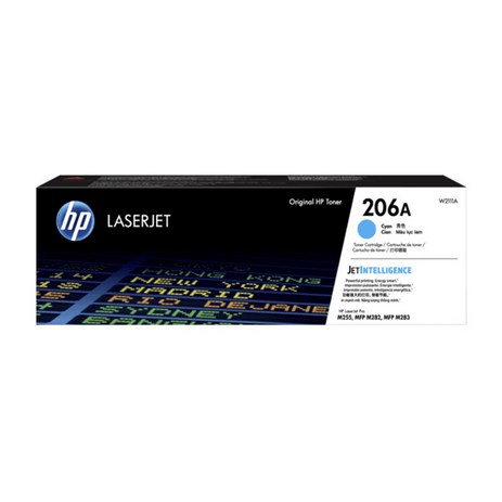 HP NO 206A W2111A 토너 M255 M282 M283, 파랑, 1개-추천-상품