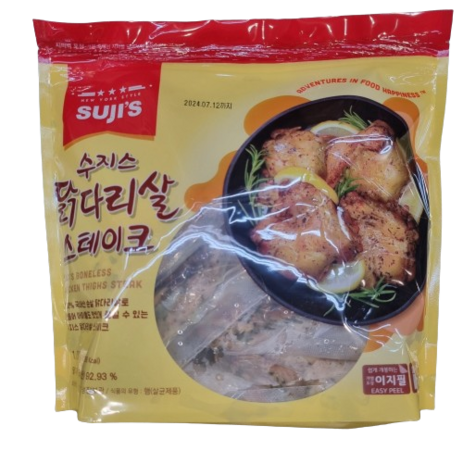 코스트코 수지스 닭다리살 스테이크 1050g [아이스박스] + 더메이런소독티슈, 1개, 1.05kg-추천-상품