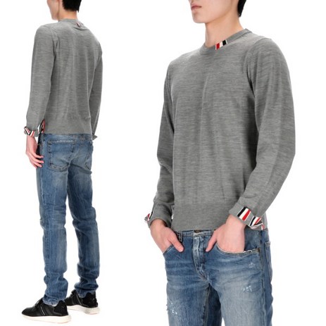 [톰브라운] 삼선탭 MKA474A Y1014 055 남성 울 니트-추천-상품