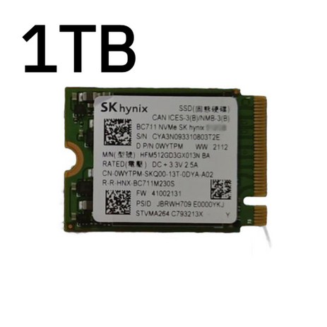 SK하이닉스 노트북 SSD카드 1TB 대용량 BC711 확장 조립 메모리카드 하드 램, SK하이닉스 BC901 2230 (4.0)-추천-상품