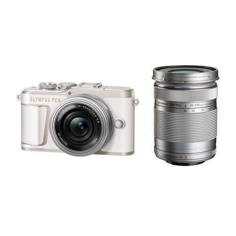 OLYMPUS 미러리스 SLR 카메라 PEN E-PL10 EZ 더블 줌 키트 화이트-추천-상품