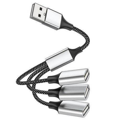USB / Type C to OTG 태블릿을위한 다중 포트 허브 케이블 스플리터 안드로이드 마우스 키보드 USB Type-C 어댑터 변환기, 4.USB to 3 USB, B-추천-상품