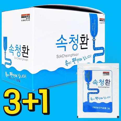 3+1 속편한 속청환 3g 25포 X 4박스 (총 100포), 4개-추천-상품