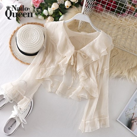 나도퀸-써니뷰-프릴-레이스-시스루-가디건***판매자-퀸앤조이***-추천-상품