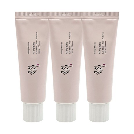 조선미녀 맑은쌀 선크림 50ml(SPF50+) 3개-추천-상품