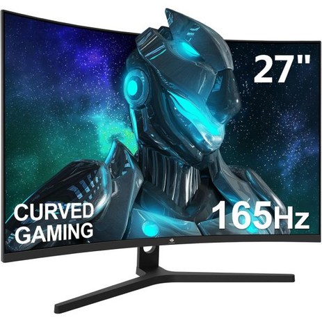 ZEdge 27인치 커브드 게이밍 모니터 FHD 1080P 165Hz VA 1ms 1500R 프레임리스 LED UG27F AMD 프리싱크 프리미엄 디스플레이 포트 HDMI 아이-추천-상품
