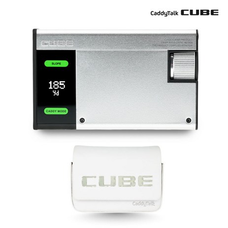 CaddyTalk CUBE retroSilver 골프 거리측정기, 화이트-추천-상품