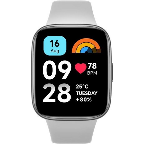 Xiaomi 맨투맨 스마트워치 운동정보기록 무선랜 wifi 건강관리 Redmi Watch 3 Active Smart Fitness Tracker with 100 Sport Mo, Gray-추천-상품