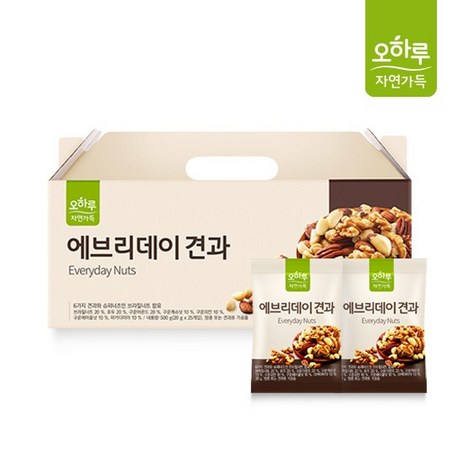 오하루 자연가득 에브리데이 견과 25봉, 500g, 2개-추천-상품