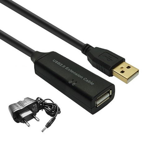 USB 데이터 장거리 연장 리피터 확장 케이블 아답터 캐스케이드, 5m, 1개-추천-상품