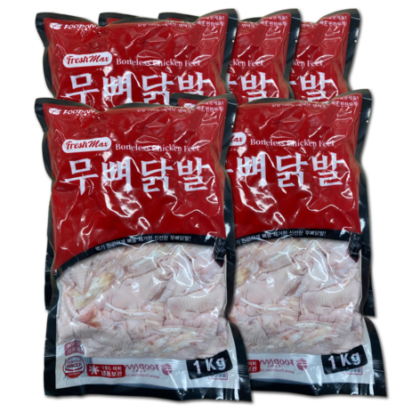 푸드맥스 닭발 원료 무뼈닭발, 1kg, 5개-추천-상품